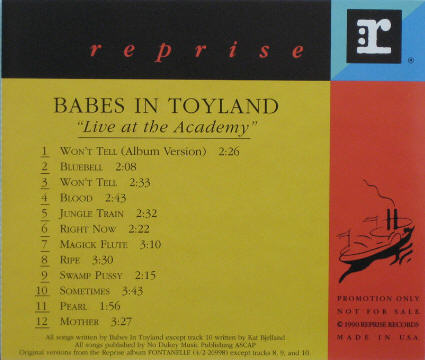 Live At The Academy June 17, listings
