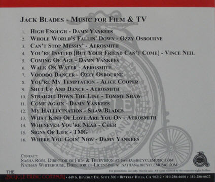 Click for more Jack Bladesmusic For Film  T listings