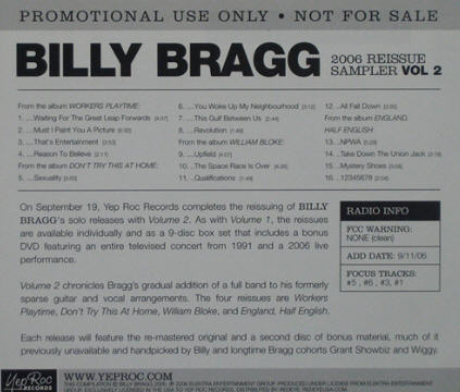 2006 Reissue Sampler cd Us listings