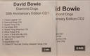 David Bowie - Diamond Dogs Record