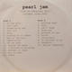 Pearl Jam - Benaroya Hall October 22, 2003 Album