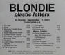 Blondie - Plastic Letters Record